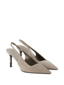 Brunello Cucinelli Slingback Pumps i mockaläder