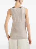 Brunello Cucinelli Linen Tank Top