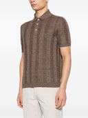 Brunello Cucinelli Linen And Cotton Blend Polo Shirt