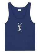 Saint Laurent Logo Cotton Tank Top