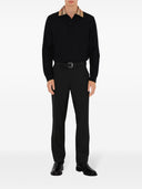 Burberry Check Collar Cotton Polo Shirt