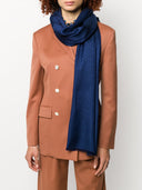 Ferragamo Gancini Silk And Wool Stole