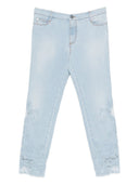 Jeans in denim ricamato Ermanno Scervino