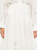 Forte Forte Embroidered Cotton Skirt