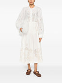 Forte Forte Embroidered Cotton Skirt