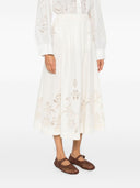 Forte Forte Embroidered Cotton Skirt