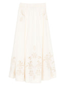Forte Forte Embroidered Cotton Skirt