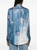 Camisa de seda estampada Pierre Louis Mascia