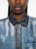 Camisa de seda estampada Pierre Louis Mascia