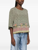 Pierre Louis Mascia Printed Silk Blouse