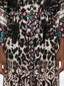 Vestido de seda estampado Pierre Louis Mascia