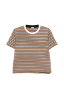 Brunello Cucinelli Camiseta De Algodón A Rayas