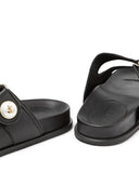 Jimmy Choo Fayence-Ledersandalen