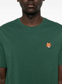 T-shirt in cotone con testa di volpe Maison Kitsune
