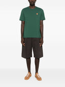 T-shirt in cotone con testa di volpe Maison Kitsune