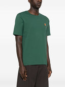 T-shirt in cotone con testa di volpe Maison Kitsune