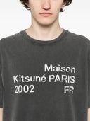 Baumwoll-T-Shirt mit Logo von Maison Kitsune