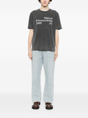 Baumwoll-T-Shirt mit Logo von Maison Kitsune
