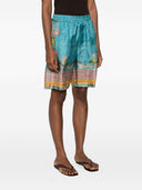Pierre Louis Mascia bedruckte Seidenshorts
