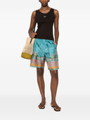 Pierre Louis Mascia bedruckte Seidenshorts