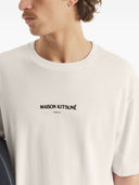 Camiseta de algodón con logo de Maison Kitsune