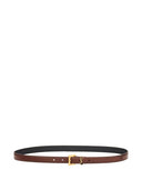 Saint Laurent Cassandre Leather Belt