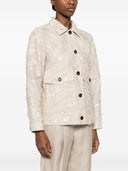 Giacca in cotone ricamato Brunello Cucinelli