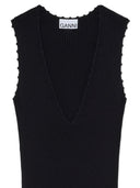 Ganni Crochet Cotton Long Dress