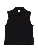Saint Laurent katoenen mouwloos poloshirt