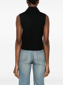 Saint Laurent katoenen mouwloos poloshirt