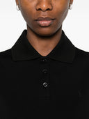 Saint Laurent katoenen mouwloos poloshirt