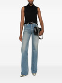 Saint Laurent katoenen mouwloos poloshirt