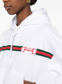 Sweat à capuche en coton à logo Gucci