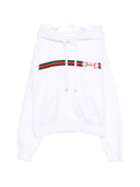 Sweat à capuche en coton à logo Gucci
