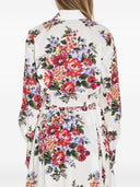 Dolce & Gabbana Camisa De Algodón Con Estampado De Flores