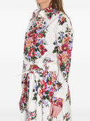 Dolce & Gabbana Camisa De Algodón Con Estampado De Flores