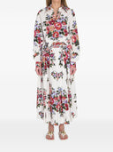 Dolce & Gabbana Camisa De Algodón Con Estampado De Flores