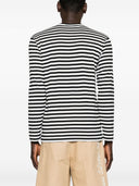Comme Des Garcons Striped Cotton T Shirt