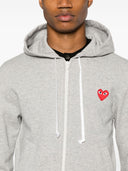 Kapuzenpullover aus Baumwolle von Comme Des Garcons mit Reißverschluss