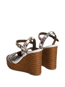 Dolce & Gabbana Embroidered Wedge Sandals