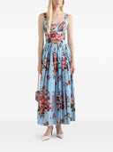 Dolce & Gabbana Flower Print Long Dress