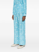 Pantaloni in seta ricamati Forte Forte