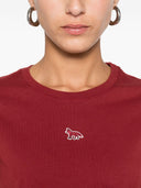 Baumwoll-T-Shirt mit Logo von Maison Kitsune