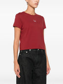 Baumwoll-T-Shirt mit Logo von Maison Kitsune