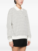 Dunst gestreiftes Baumwoll-Poloshirt
