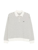 Dunst gestreiftes Baumwoll-Poloshirt