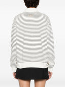 Dunst gestreiftes Baumwoll-Poloshirt
