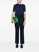 Gucci Gg Cotton And Silk Polo Shirt
