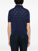 Gucci Gg Cotton And Silk Polo Shirt