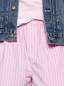Balenciaga Striped Cotton Shorts